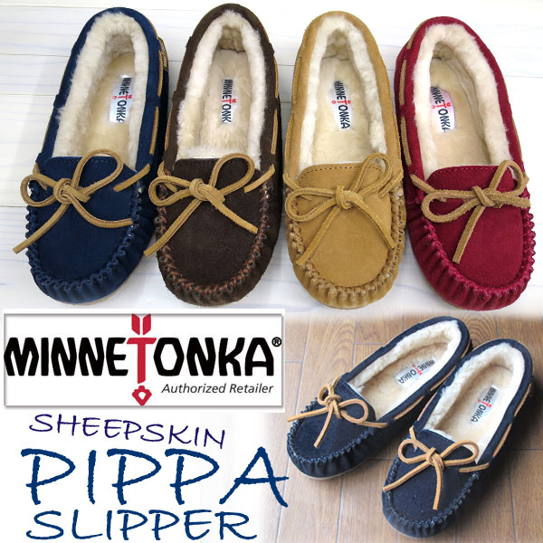 【 】[リアルムートン仕様] minnetonka ミネトンカ モカシン ファー ぺたんこ靴/ペタン...:gmmstore:10006362