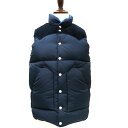 2017FW入荷分☆ DOWN VEST / NYLON 【 神戸 正規店 】ボア無し☆ Rocky Mountain Featherbed ロッキーマウンテンフェザーベッド ダウンベスト【 ネイビー 】ロッキーマウンテン メンズ ダウンベスト 200-172-01