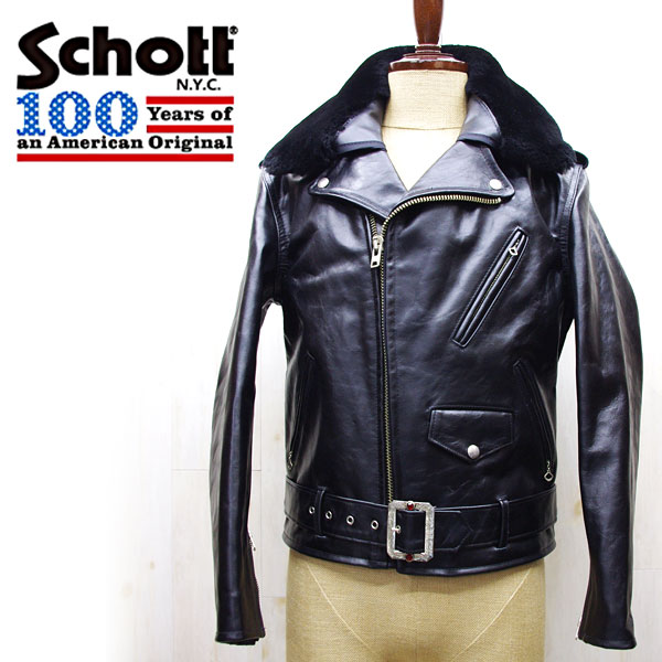 【楽天市場】【SOLD OUT】最適なケア用品プレゼント中★ 100周年記念モデル☆ schott ワンスターライダース“マイケル” ONE