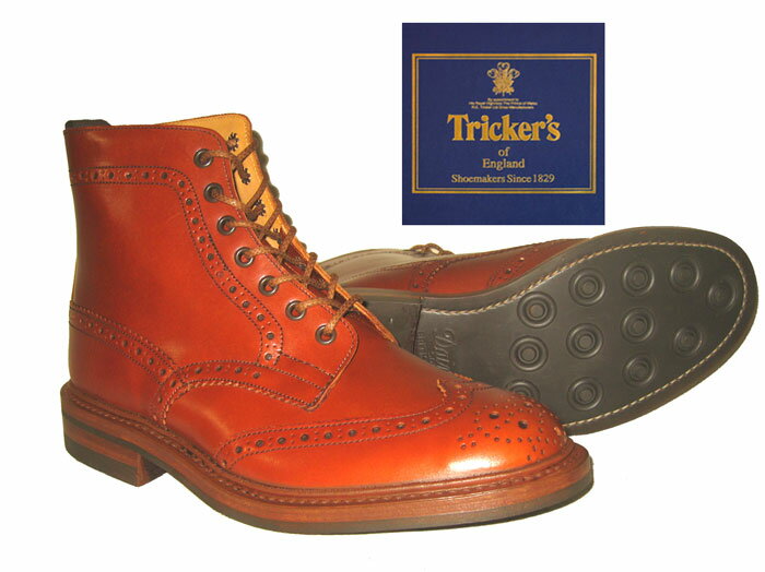 【サイズ交換1回サービス】 Tricker's トリッカーズ 　#2508 カントリーブーツカントリーブーツダブルミッドソールダイナイトソール【マルーンアンティーク】　Trickers◆ tricker's m2508 国内正規輸入品◆ トリッカーズ カントリー 【メンズ】 レビュー申告でシュークリームプレゼント送料無料・代引手数料無料