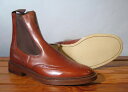 ◆Tricker's◆トリッカーズ#2754サイドゴアブーツウイングチップダブルミッドソールレザーソール/マルーンアンティーク【メンズ】