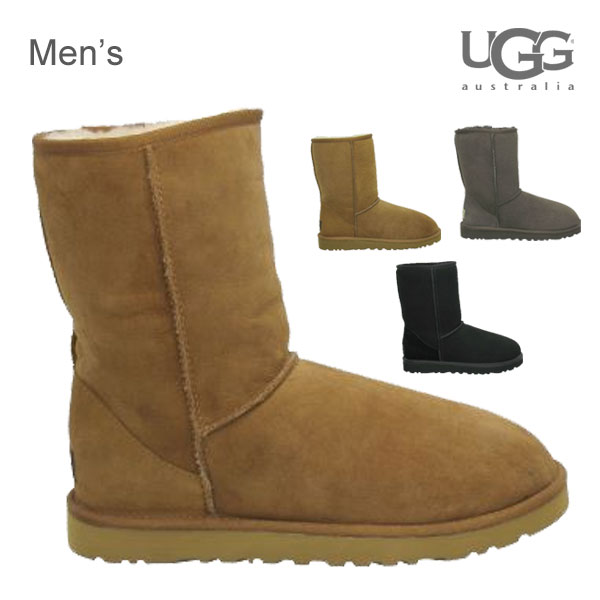 即納♪　【安心の 国内正規商品 】　 UGG AUSTRALIA （ アグ オーストラリア ） 【 MEN'S ： メンズ 】 Classic Short : クラシック ショート （ CHESTNUT )