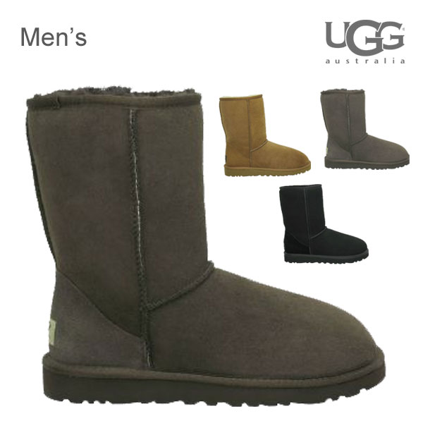 即納♪　【安心の 国内正規商品 】　 UGG AUSTRALIA （ アグ オーストラリア ） 【 MEN'S 】Classic Short（CHOCOLATE)