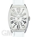 フランク・ミュラー トノーカーベックス 5850SC シルバーレリーフ ホワイトレザー FRANCK MULLER