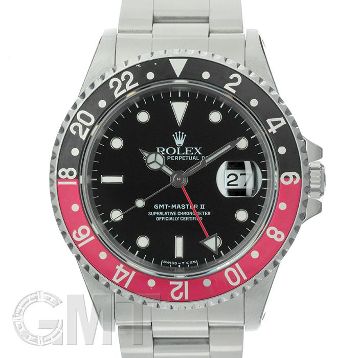 GMTマスターII <strong>16710</strong> ブラック/レッド シングルバックル 保証書1995年 W番 ROLEX 中古メンズ 腕時計 送料無料