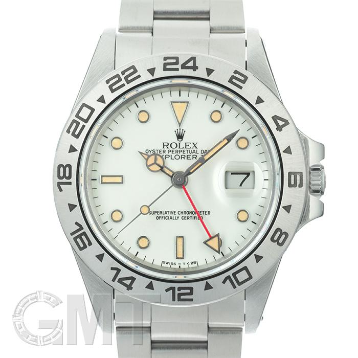 <strong>ロレックス</strong> エクスプローラーII <strong>16550</strong> アイボリー ROLEX 中古メンズ 腕時計 送料無料