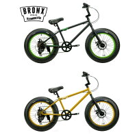 BRONX/ブロンクス BRONX 20DD 20 x 4.0 7段変速 ファットバイク 自転車 20インチ FATBIKE / Matte Black x Lime / Gold x Gloss Black / Matte Black x Black / Armygreen x Orangeの画像