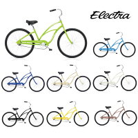 ELECTRA CRUISER 1 LADIES/エレクトラビーチクルーザーワンレディース 26インチ シングルギア 26” X 2.125” 自転車 レディース/ Black Cream Sparkle Cobaltの画像