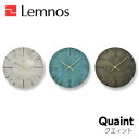 【3/31までポイント10倍】Lemnos レムノス Quaint クエィント AZ15-06SL/AZ15-06GN/AZ15-06BK 掛け時計 シンプル 真鍮鋳物 安積 伸