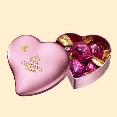 ゴディバ (GODIVA) ラッピング ミニハート缶 5粒ゴディバ（GODIVA）2014年バレンタインコレクション