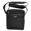 【新品】 【PRADA】 プラダ 斜め掛けショルダーバッグ メッセンジャーバッグ ナイロン ブラック 2VH002 TESSUTO+SAFFI NERO