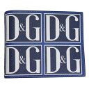 ドルチェ＆ガッバーナ 財布 メンズ DOLCE＆GABBANA 二つ折り財布 DGロゴ レザー ブルー/ホワイト BP2463 AK443 HBY43