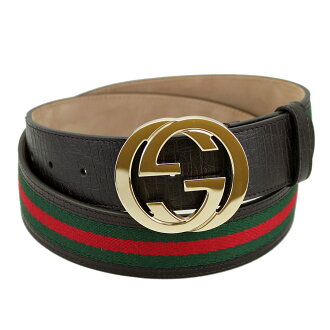 Brand Shop Go Guys | Rakuten Global Market: Gucci men&#39;s belt interlocking G buckle 100 cm 40 ...