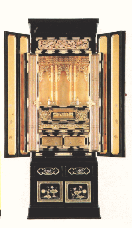 京型台付　いちょう　16号【金仏壇】【仏壇】【浄土真宗】【送料無料】