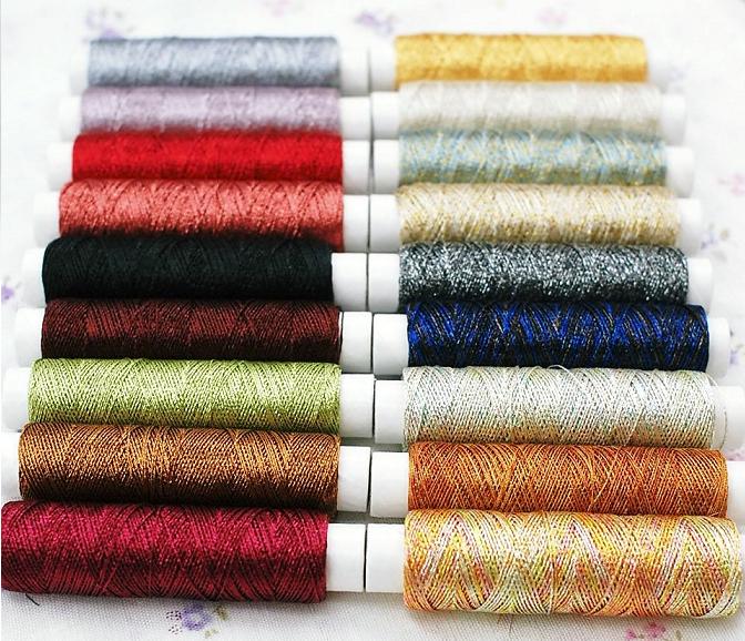 【送料無料】手縫い糸/刺繍糸　18色セット