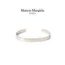 Maison Margiela メゾンマルジェラ シルバー ロゴ バングル SM1UQ0003 S12698 ブレスレット ギフト プレゼント メンズ