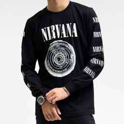 <strong>ニルヴァーナ</strong> Tシャツ 長袖 NIRVANA ニルバーナ ロンT ロングスリーブTシャツ バンドTシャツ ロックTシャツ ROCK Long sleeve メンズ レディース ユニセックス