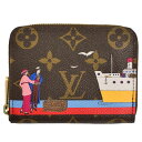 ルイヴィトン LOUIS VUITTON ジッピーコインパース モノグラム イリュストレ ブラウン マルチカラー M62139【中古】