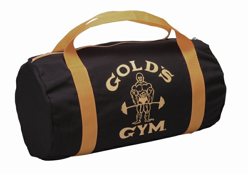 ＜復刻版＞ワークアウトに必要な荷物をコンパクトに収納【トレーニング用バッグ】GOLD'S GYM（ゴールドジム）レトロバッグ　ブラック