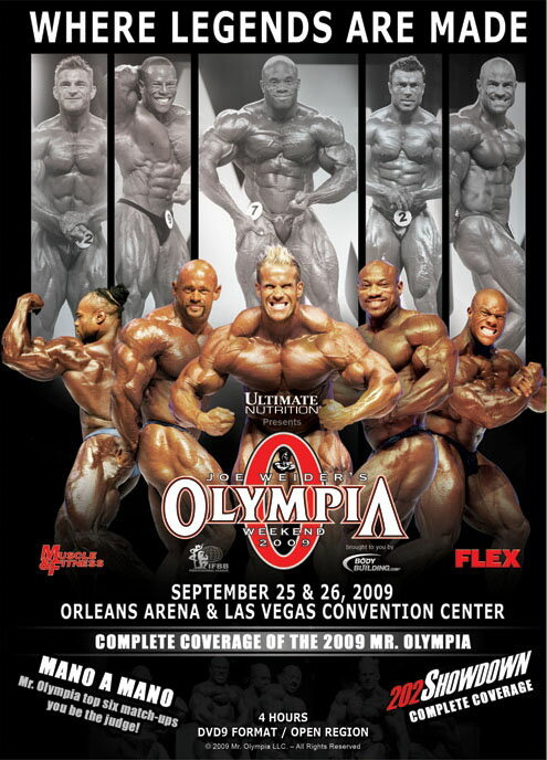 ボディビル大会DVDMR. OLYMPIA（ミスターオリンピアプレジャッジ＆ファイナル2009