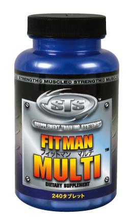 食品ベースのマルチビタミン/ミネラル【トレーニングのシステムを補強】STSフィットマンマルチ　240粒入