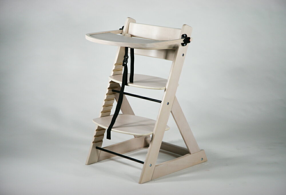 送料無料■新品■ ベビーチェア テーブル付き　トレイ付き　キッズチェア　木製　子供用椅子■ホワイトウォッシュ