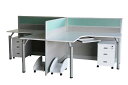 送料無料■新品■ワークステーション パーテーションデスク エメラルドグリーン■CO301