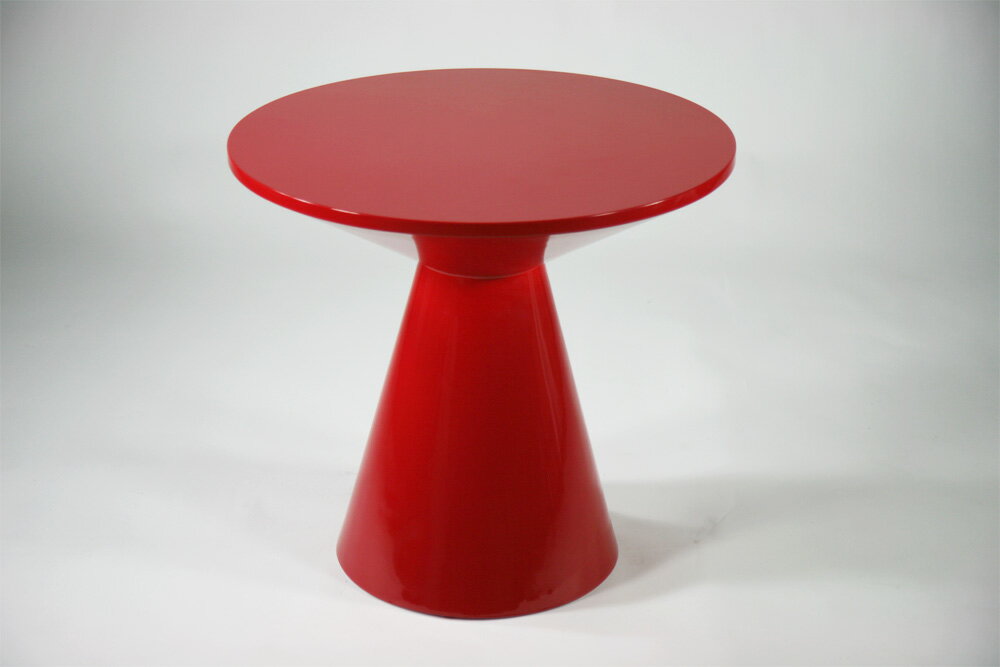 送料無料■新品■コーンテーブル サイドテーブル コーヒーテーブル ラウンジテーブル ラウンドテーブル 直径 60cm■レッド