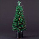 クリスマスツリー 90cmファイバーオプティックノーブルファーツリー(光ファイバー付き)