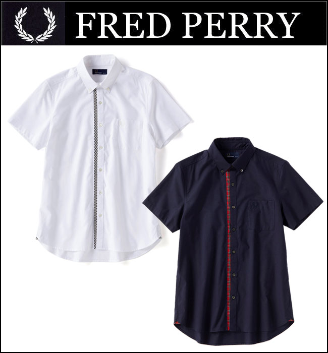 tbhy[ FRED PERRY Y St EFA Pattern Trim S/S Shirt p^[gS / SVc F4422 y