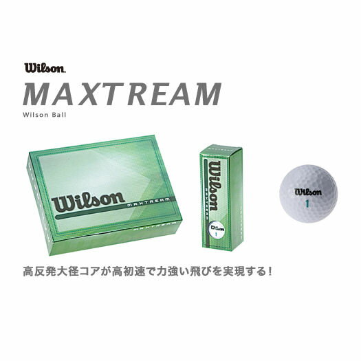 ウィルソンゴルフボール MAXTREAM12個入WILSON ゴルフボール