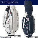 トミー ヒルフィガー ゴルフ TOMMY HILFIGER THキルト キャディバッグ THMG7FC4 ◆ ゴルフ用品 ゴルフバッグ ラウンド用品 Caddie bag カートバッグ ホワイト 白 ネイビー