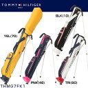 トミー ヒルフィガー ゴルフ TOMMY HILFIGER コントラスト ハーフ スタンドバッグ THMG7FK1 ◆ ゴルフ用品 ゴルフバッグ ラウンド用品 キャディバッグ ハーフサイズ スタンドバッグ スタンドキャディバッグ クラブケース クラブバッグ セルフプレー ブラック ピンク イエロー