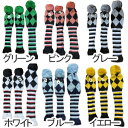 アーガイルスタイルポンポン ウッドヘッドカバー 3個セット(#1・#3・#5) 【全6色】 AGL 【200円ゆうメール配送可能】【ゴルフ】