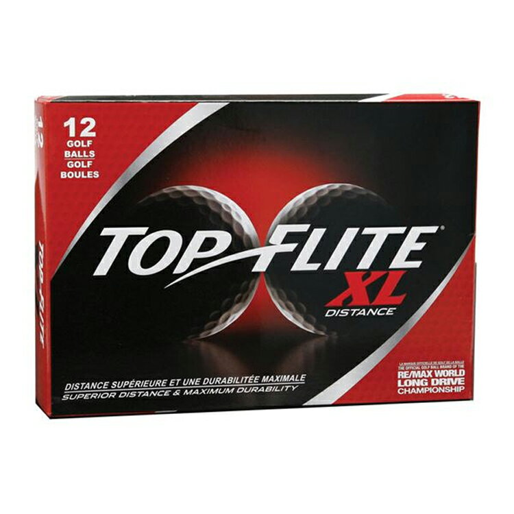 【アメリカ売上NO.1ブランド】 トップフライト（Top Flite）XL ディスタンス ゴルフボール （12個入） TFB0017 【ゴルフ】