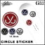 ステッカー JSLV STICKER CIRCLE ジャスリブ ロゴ デカール