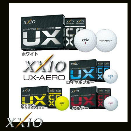 【2016年モデル】XXIO ゼクシオ　UX-AERO ユーエックスエアロ　ウレタンゴルフボール　1ダース（12個入り） 　(GF)