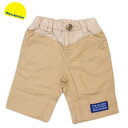★SALE(セール)★パンツ ムージョンジョン mou jon jon 男の子 90cm 95cm 100cm 110cm 120cm 130cm 140cm ウエスト配色切替無地6分丈パンツ