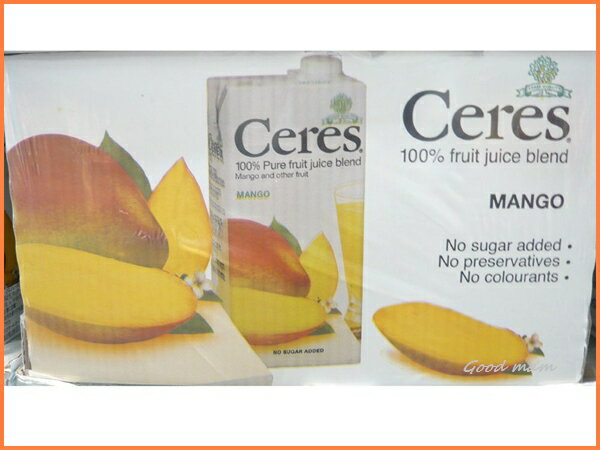 【人気商品】【最安値】セレス　マンゴー（マンゴ）ジュース 1リットル×12本 100% フルーツ　ブレンド 　CERES　Mango　100％　Frurit　Juice Blend【セール品】【人気商品】子供から大人まで大人気！　