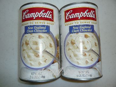 Cambell's　ClamChowder【特大サイズ】【送料560円】キャンベル クラムチャウダースープ 2缶セット大人気商品！！子供も大好きクラムチャウダー
