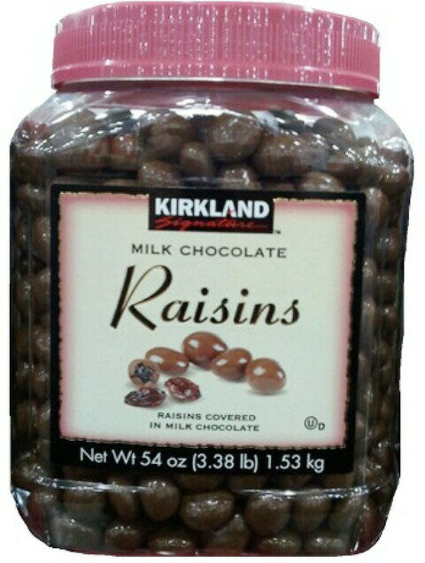 【KS　 Chocolate　Raisins】カークランド チョコレートレーズン 1.53kg 【バレンタインデーに】レーズンチョコレート【カークランド】　たっぷり1．53Kgレーズンチョコレートです。