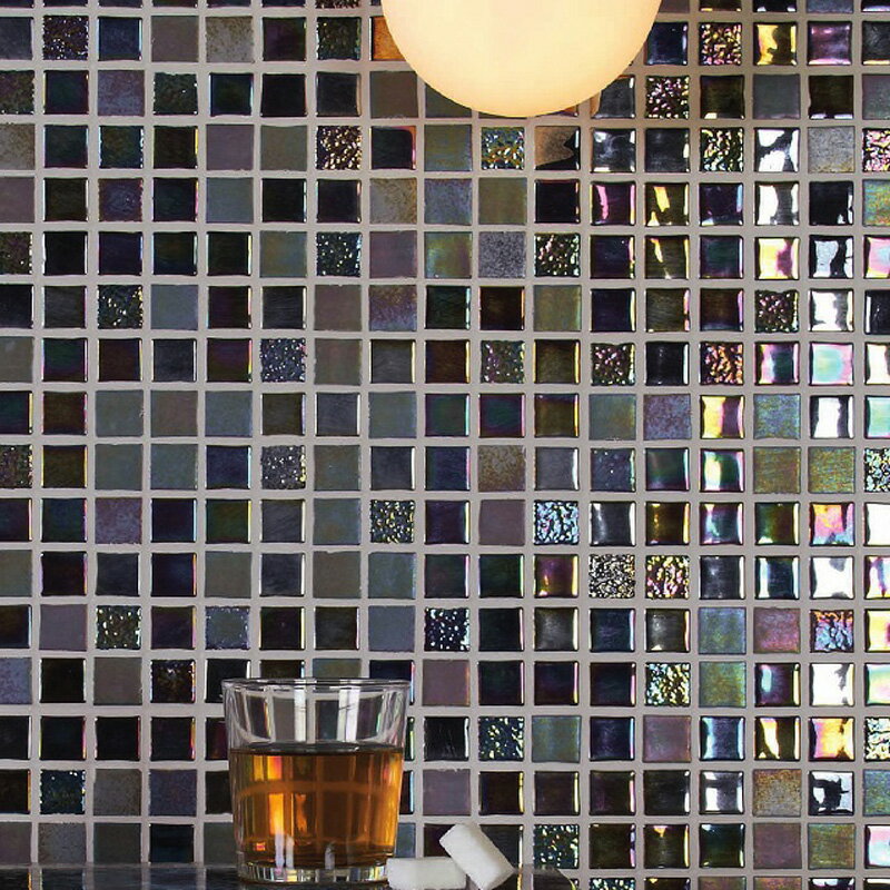 【送料無料】名古屋モザイク ガラスモザイクタイル 内装壁用 オニックスガラスモザイク セリエアクア(SUN)(OV-T2551〜2556)