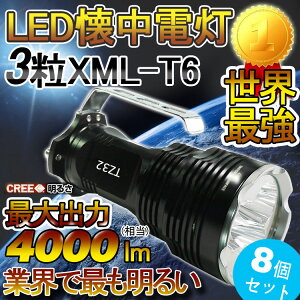 「明日楽」【懐中電灯LED強力軍用】【LEDサーチライト】【防災グッズ】【LEDライト】【ZOOM機能】【点滅】【充電式LED前照灯】【登山】【生活防水】【LED】【米国CREE社製】【T6搭載】【1800ルーメン】【光量調節機能/ズーム機能付き】【ED90】