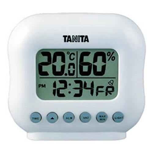 タニタ　卓上デジタル温湿度計（3色バックライト付） 