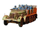 【中古】タミヤ 1/35 ミリタリーミニチュアシリーズ No.148 ドイツ 8トンハーフトラック 35148