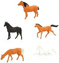 【中古】プライザー 馬 5頭 塗装済完成品 HO(1/87) 14150