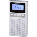【中古】オーム電機 ラジオ ホワイト 幅5.8×高さ10.9×奥行1.8cm(突起物含まず)