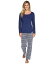 Jockey ジョッキー レディース 女性用 ファッション パジャマ 寝巻き Jockey ジョッキー Microfleece PJ Set - Polar Bear Fair Isle
