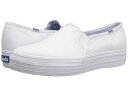 Keds ケッズ レディース 女性用 シューズ 靴 スニーカー 運動靴 Keds ケッズ Triple Decker Canvas - White