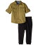 Hudson Kids ハドソン 男の子用 ファッション 子供服 セット Hudson Kids ハドソン Two-Piece Woven Button Down Shirt Fleece Jogger (Infant) - Olive